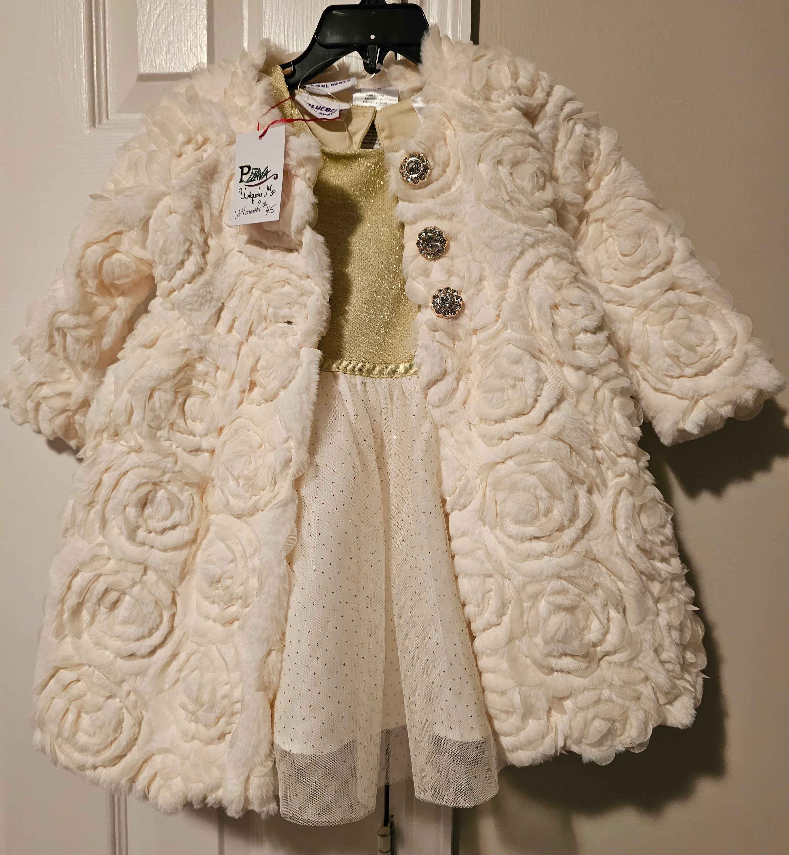Cream 2-Piece Dress Set