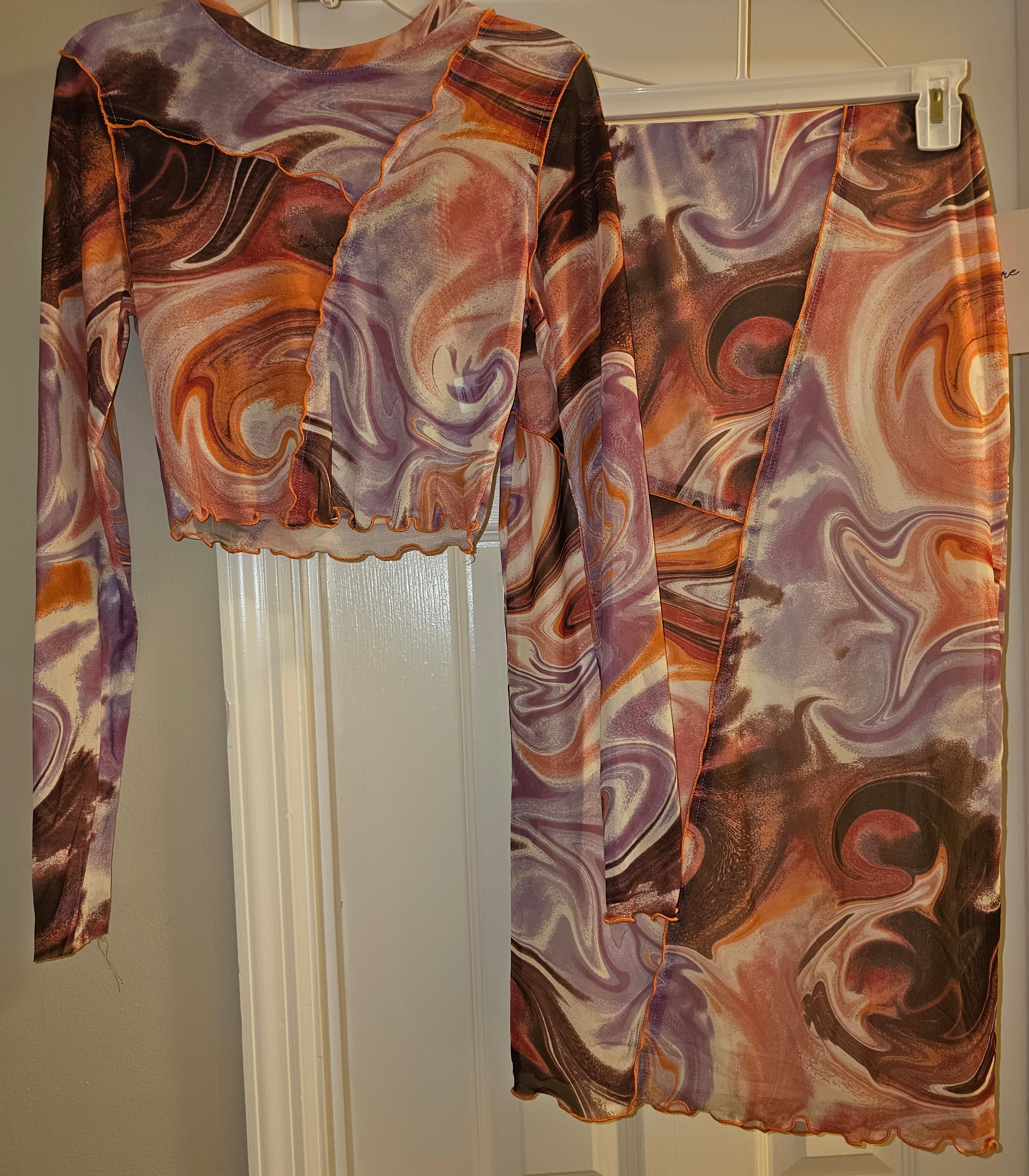 Multi Colored 2-Piece Skirt Set