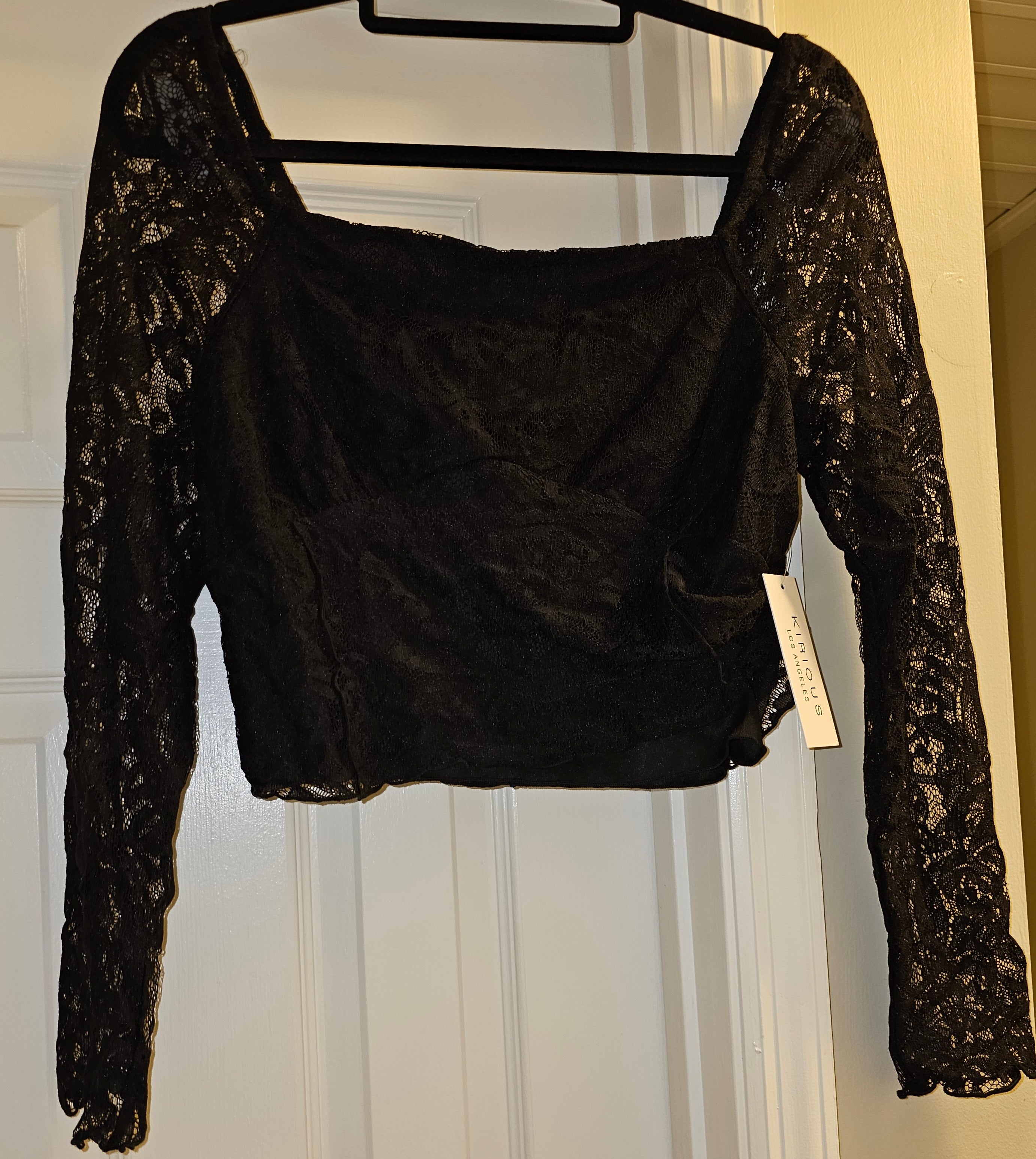 Black Lace Blouse
