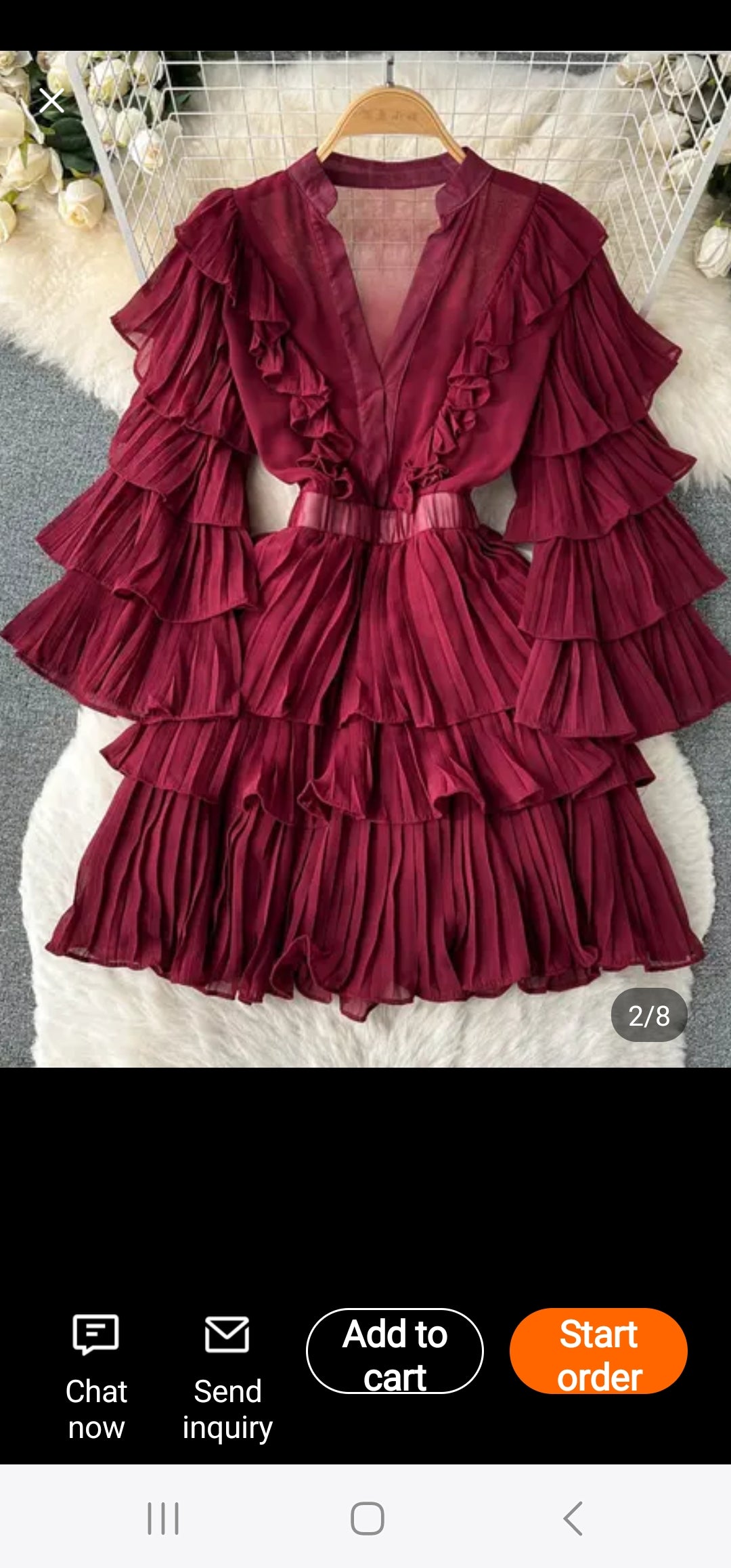 Ruffle Layered Dress