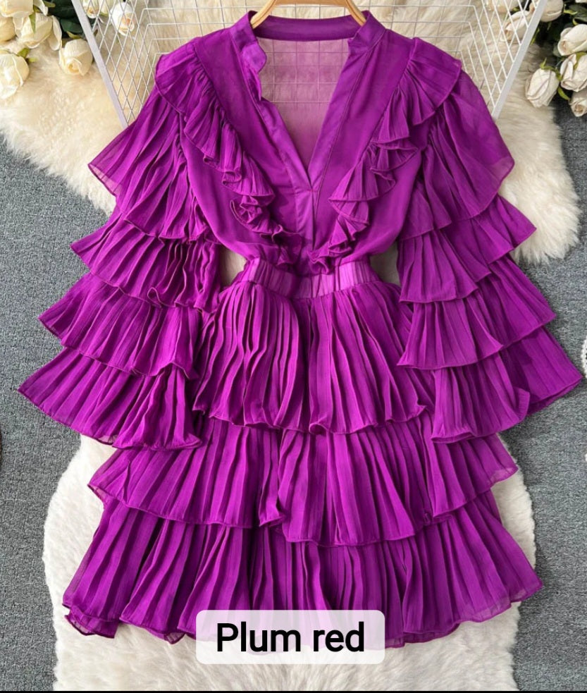 Ruffle Layered Dress