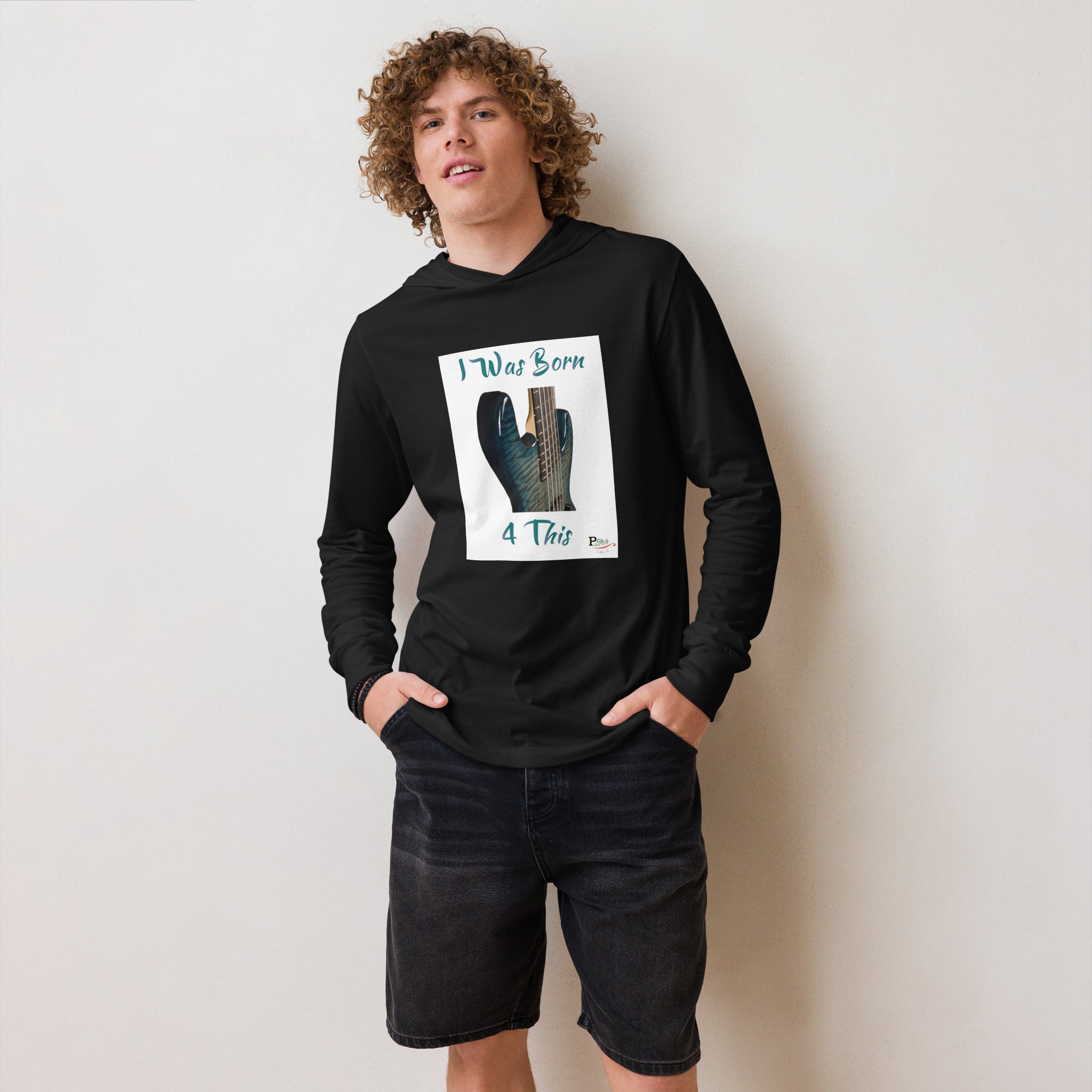 Hooded long-sleeve tee