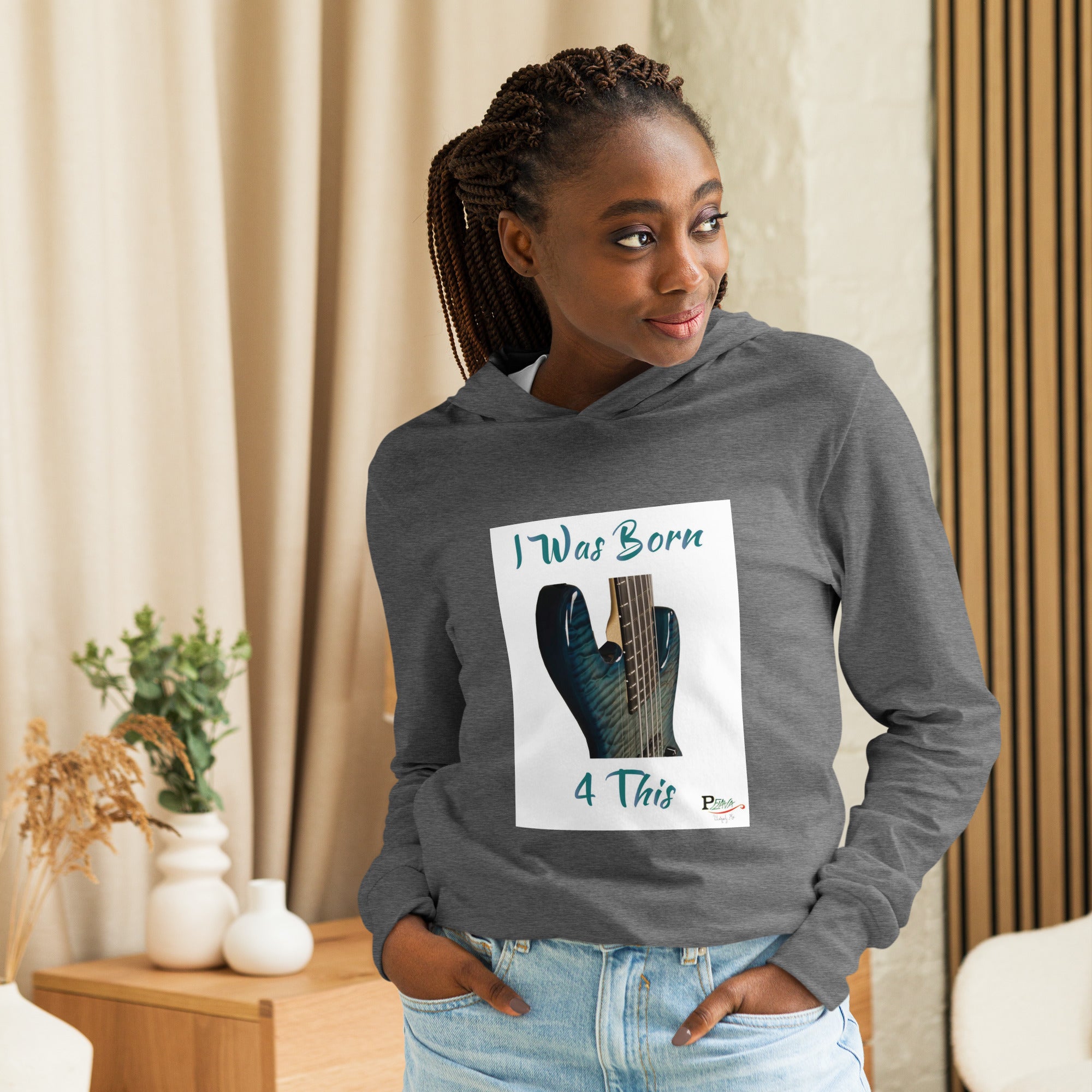 Hooded long-sleeve tee