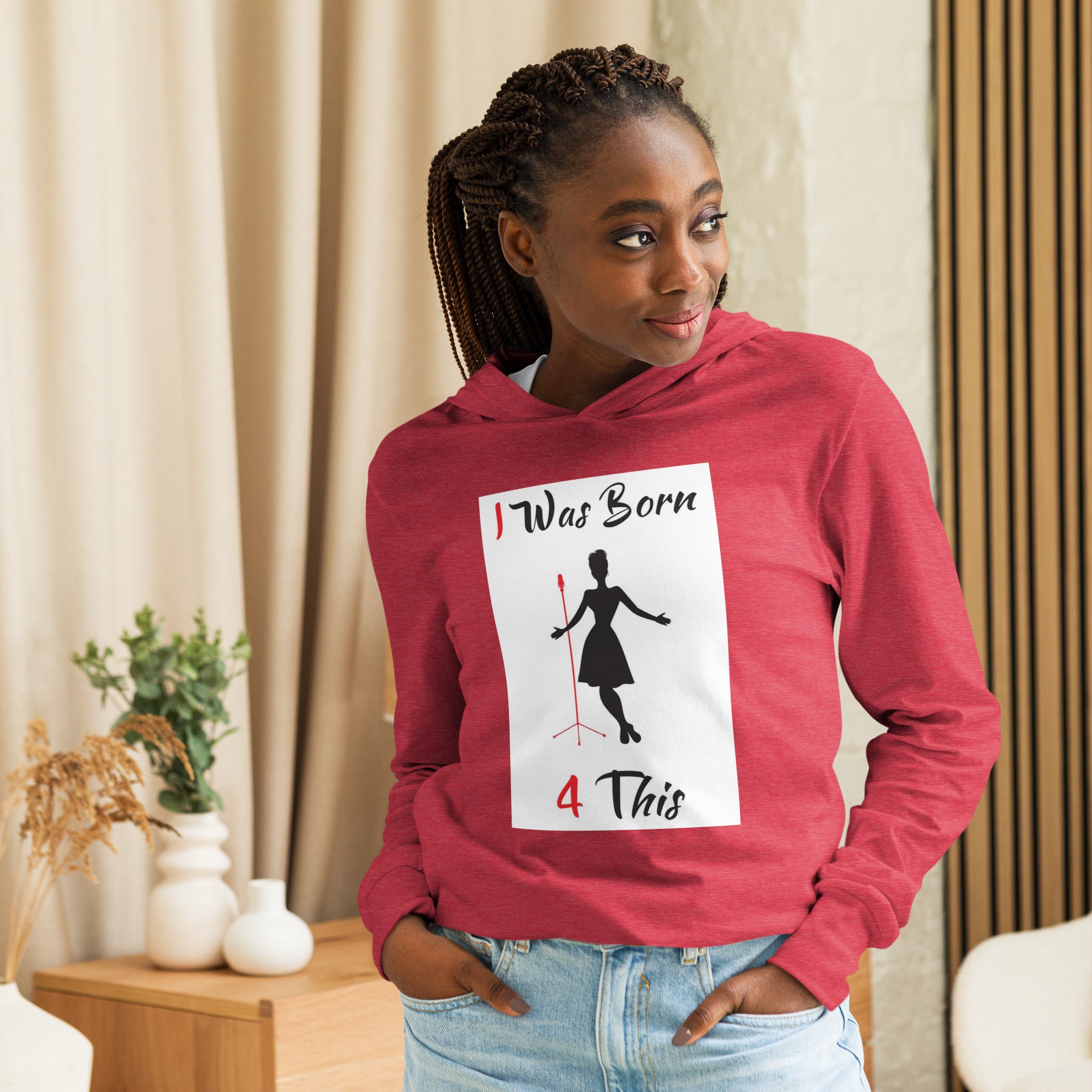 Hooded long-sleeve tee